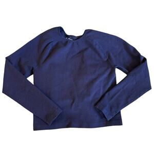 Women’s Kindred Bravely Blue Long Sleeve Nursing Shirt Bamboo Size Medium Busty